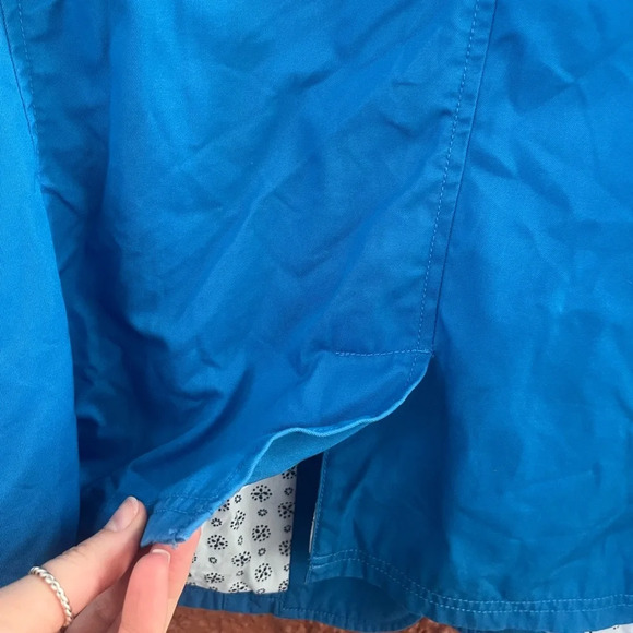 L.L. Bean Jacket Size 18W Blue Button Front Collared V-Neck Cotton Chino Blazer - Picture 7 of 7